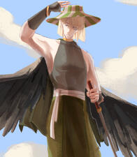 Minimally Shaded + Sketch Lineart